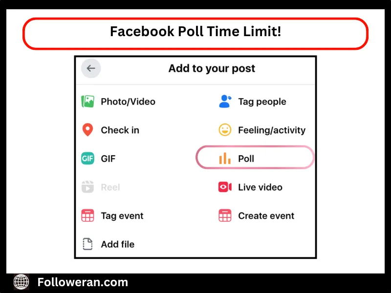 Facebook Poll Time Limit