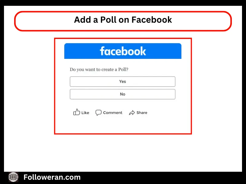 add a poll on facebook