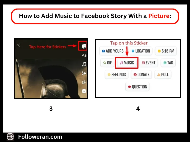 How to add music to your Facebook story in mobile