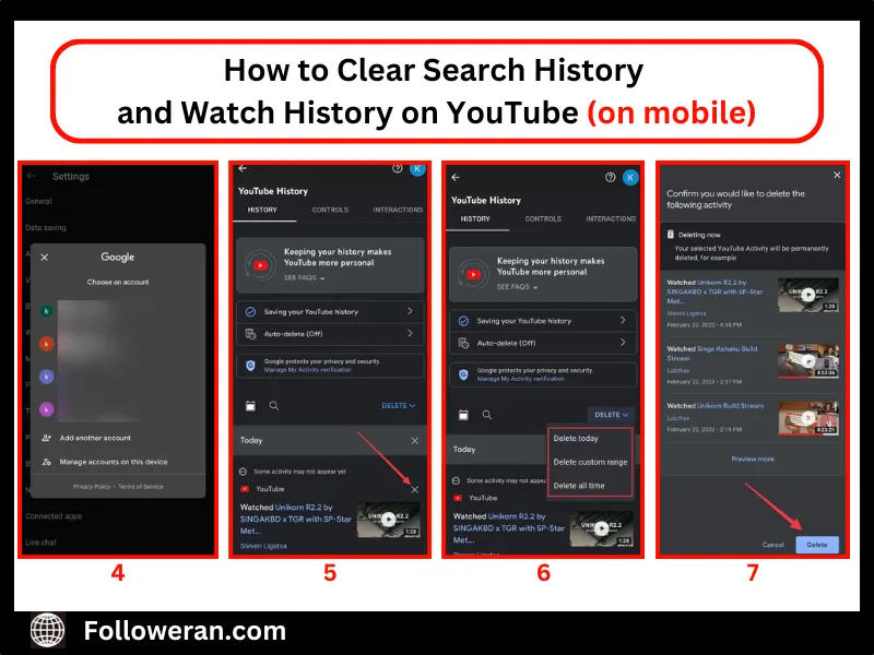 How to Clear Search History on YouTube