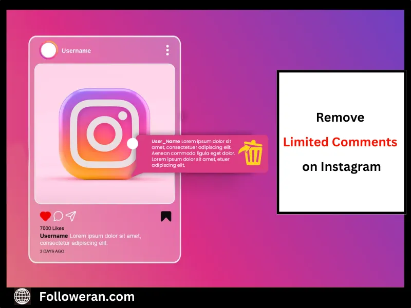 Remove limited comments on Instagram