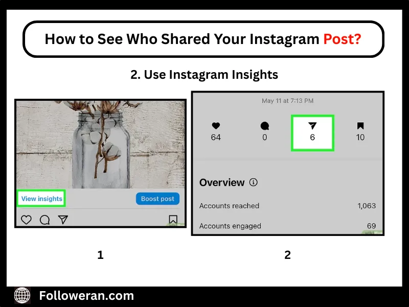 How to see who shared your Instagram reel