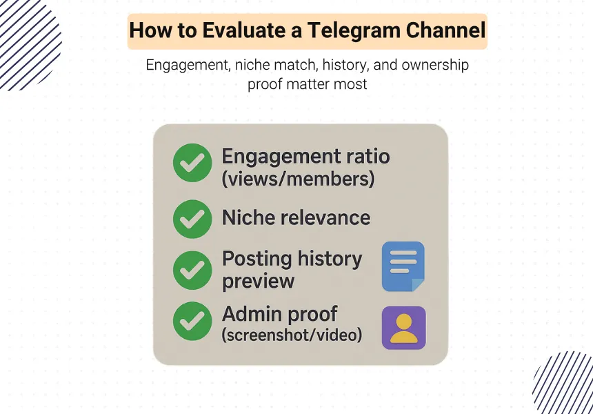 How to Evaluate a Telegram Channel Before Buying