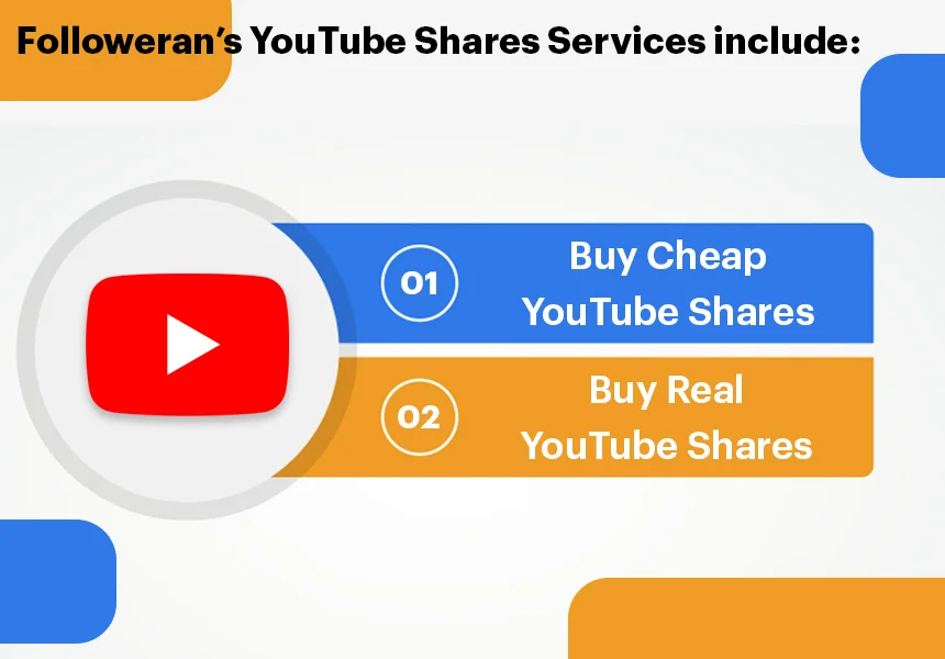 Followeran's YouTube Shares Services include cheap and real shares.