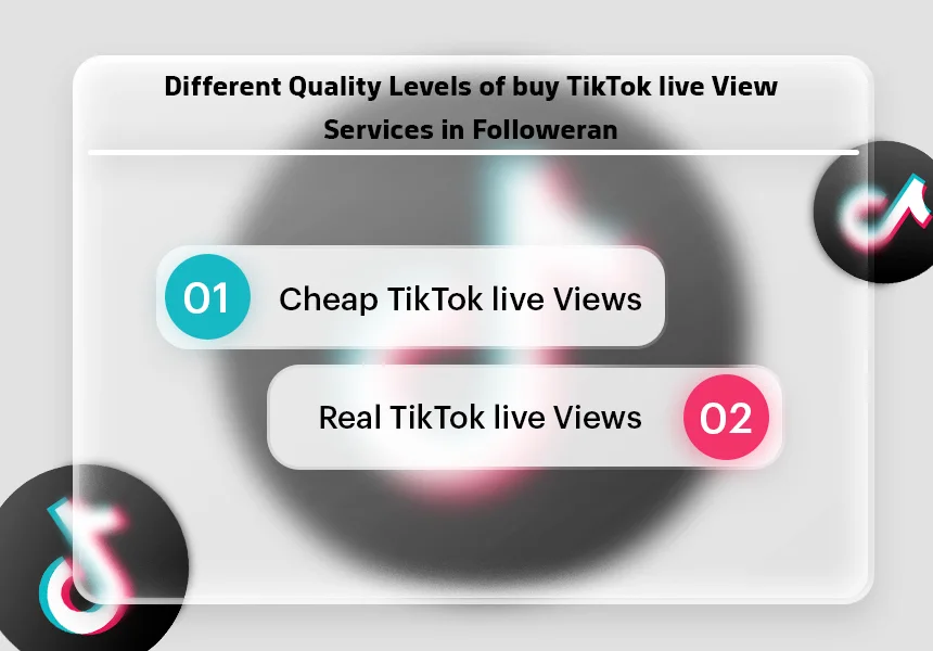 Different Quality Levels of buy TikTok live View Services in Followeran