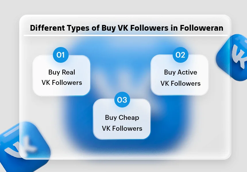 Different Types of Buy VK Followers in Followeran