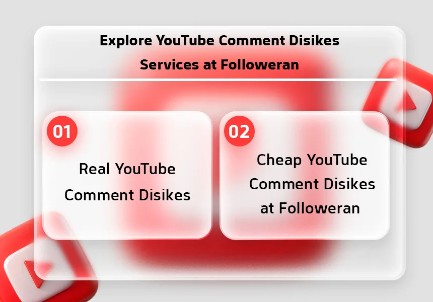 Explore YouTube Comment Dislikes Services at Followeran