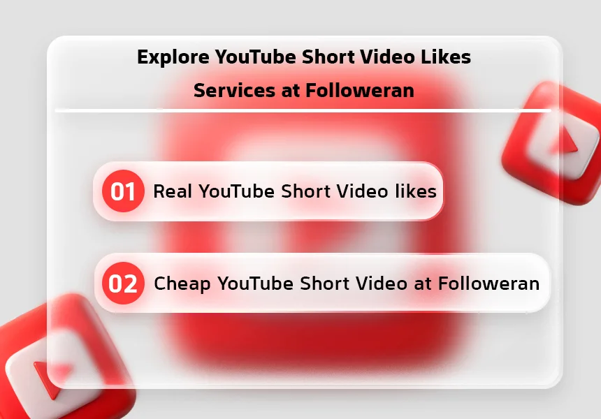 Explore YouTube Short Video Likes Services at Followeran