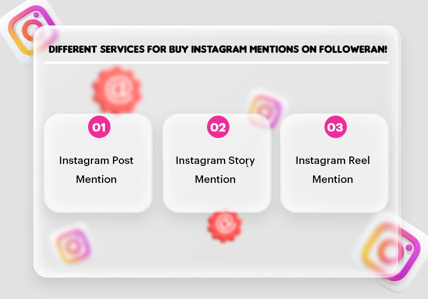 Different Services for buy Instagram Mentions on Followeran!