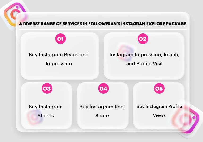 A Diverse Range of Services in Followeran's Instagram Explore Package