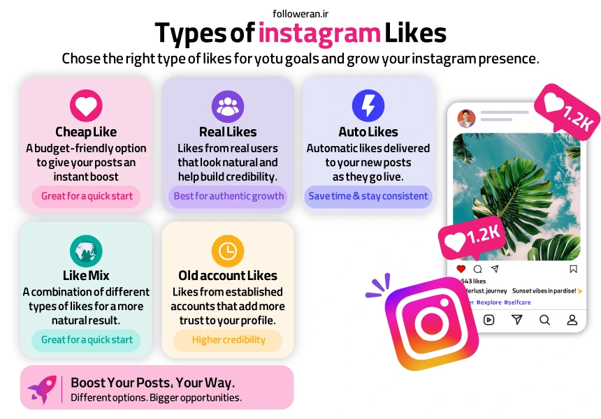 Types of Instagram Likes You Can Buy