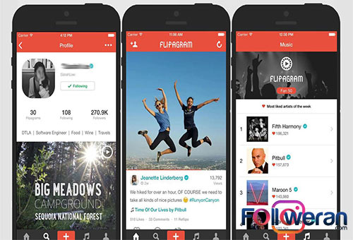 نحوه گذاشتن پادکست در اینستاگرام با Flipagram