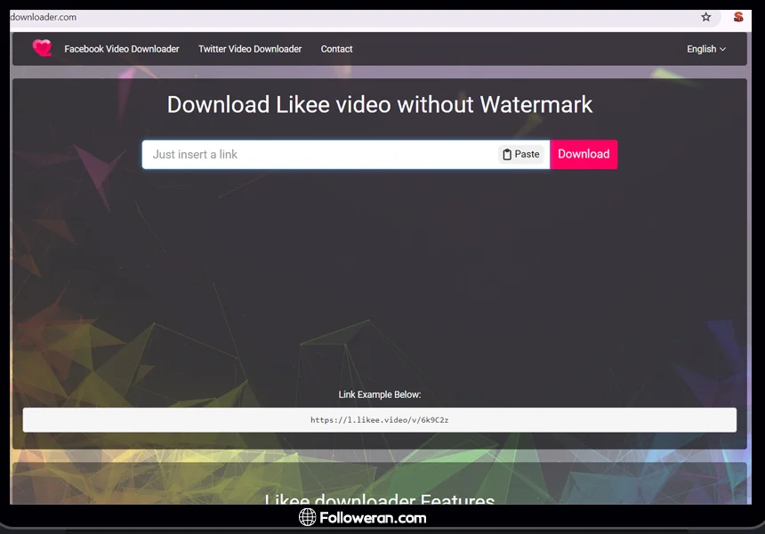 سایت دانلود ویدئو از لایکی Likee Video Downloader