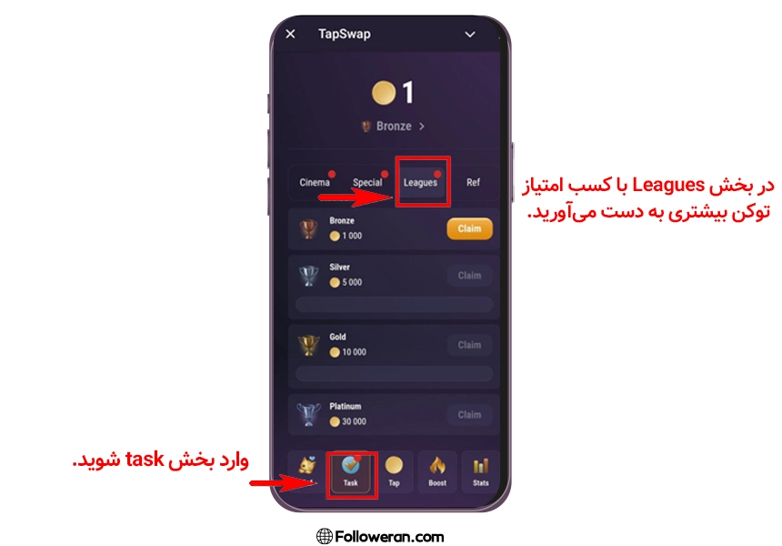 استخراج تپ سواپ