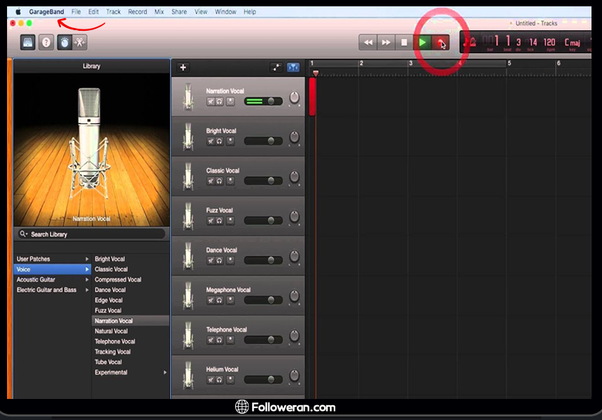 نرم افزار GarageBand برای کاربران مک